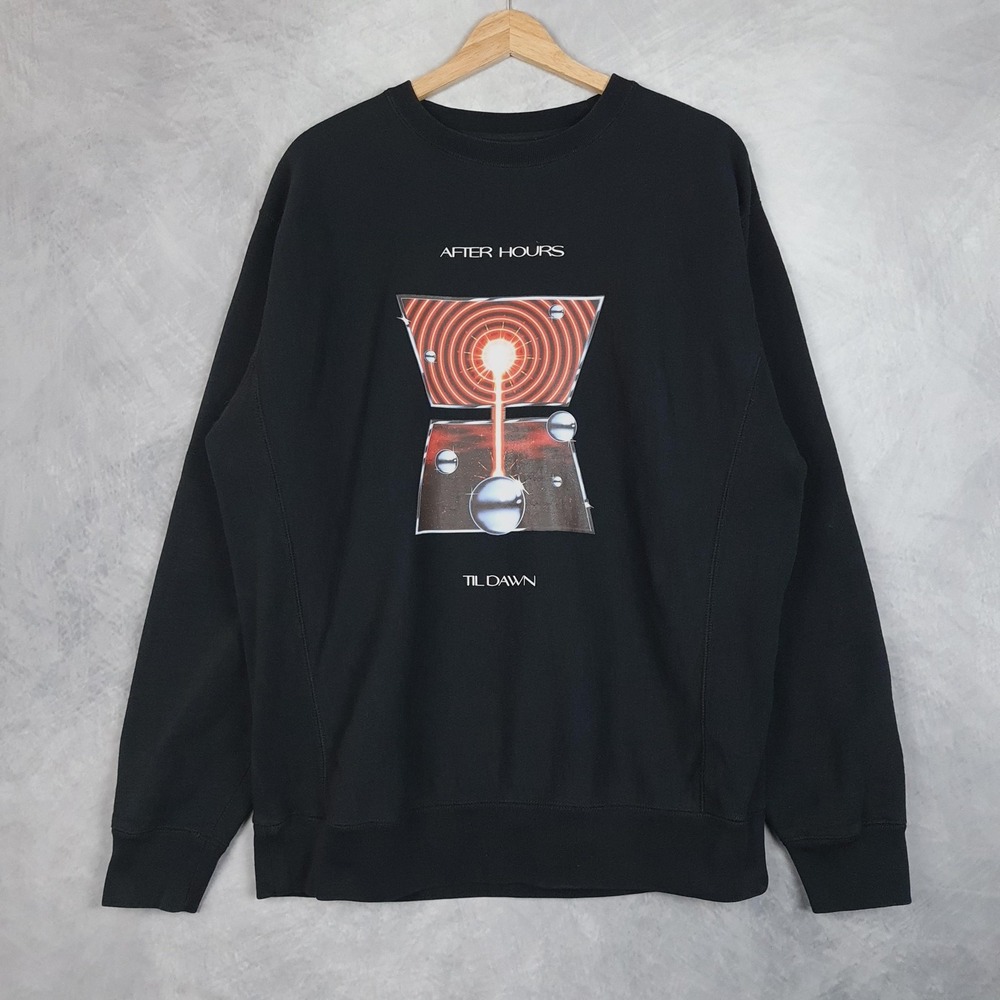 The Weeknd Sweatshirt Mens M / L Black After Hours Til Dawn Tour Crewneck 2022
